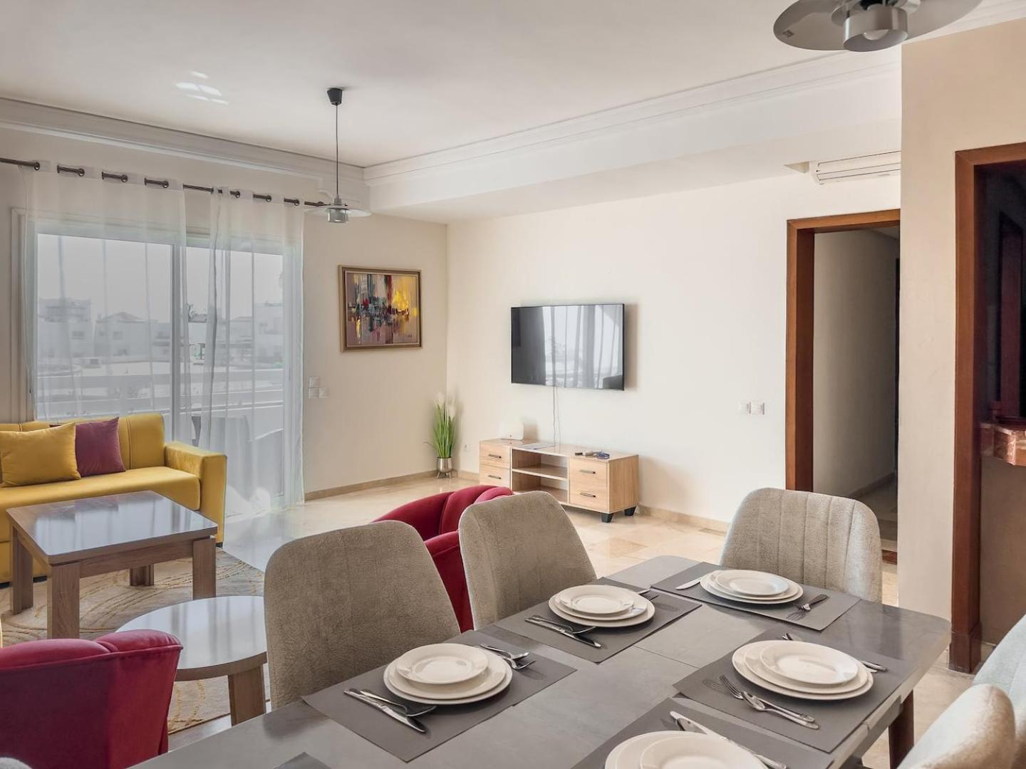 Marina Peakview 2bds Apartment, 2minbeach Agadir