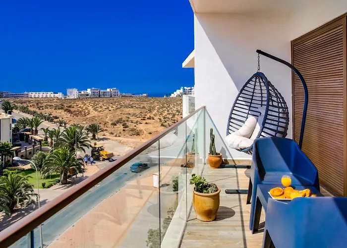 Central Panoramic View In Agadir Bay, Big Terrace, Pools, Wifi, Parking