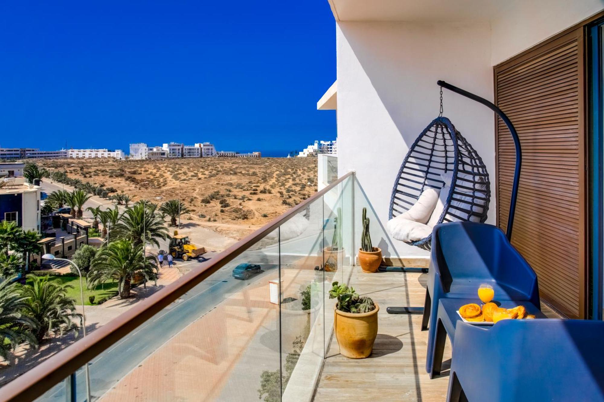 Panoramic View In Bay, Big Terrace, Pools, Wifi, Parking Agadir
