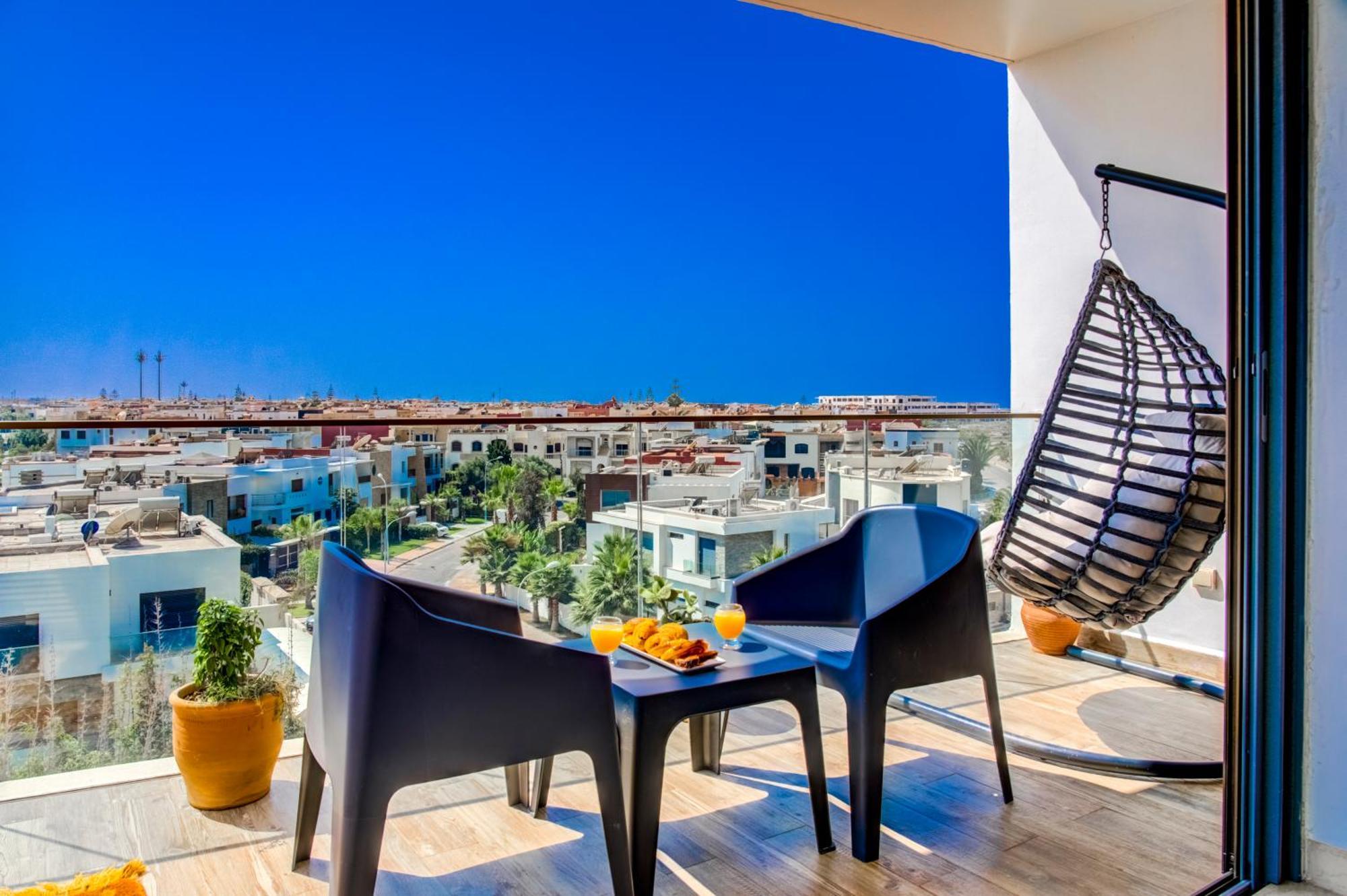 Panoramic View In Bay, Big Terrace, Pools, Wifi, Parking * Agadir