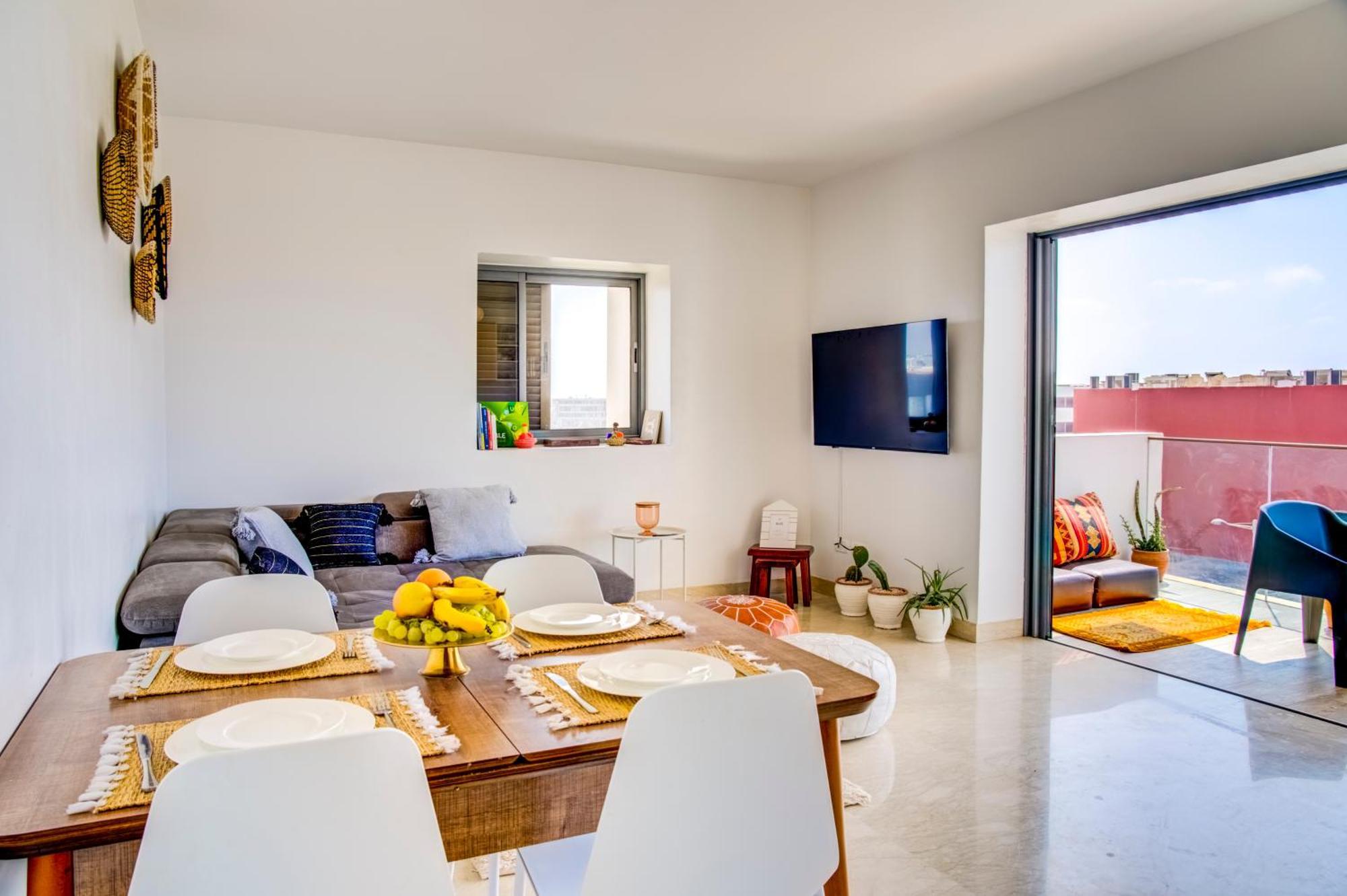 Panoramic View In Bay, Big Terrace, Pools, Wifi, Parking Apartment Agadir
