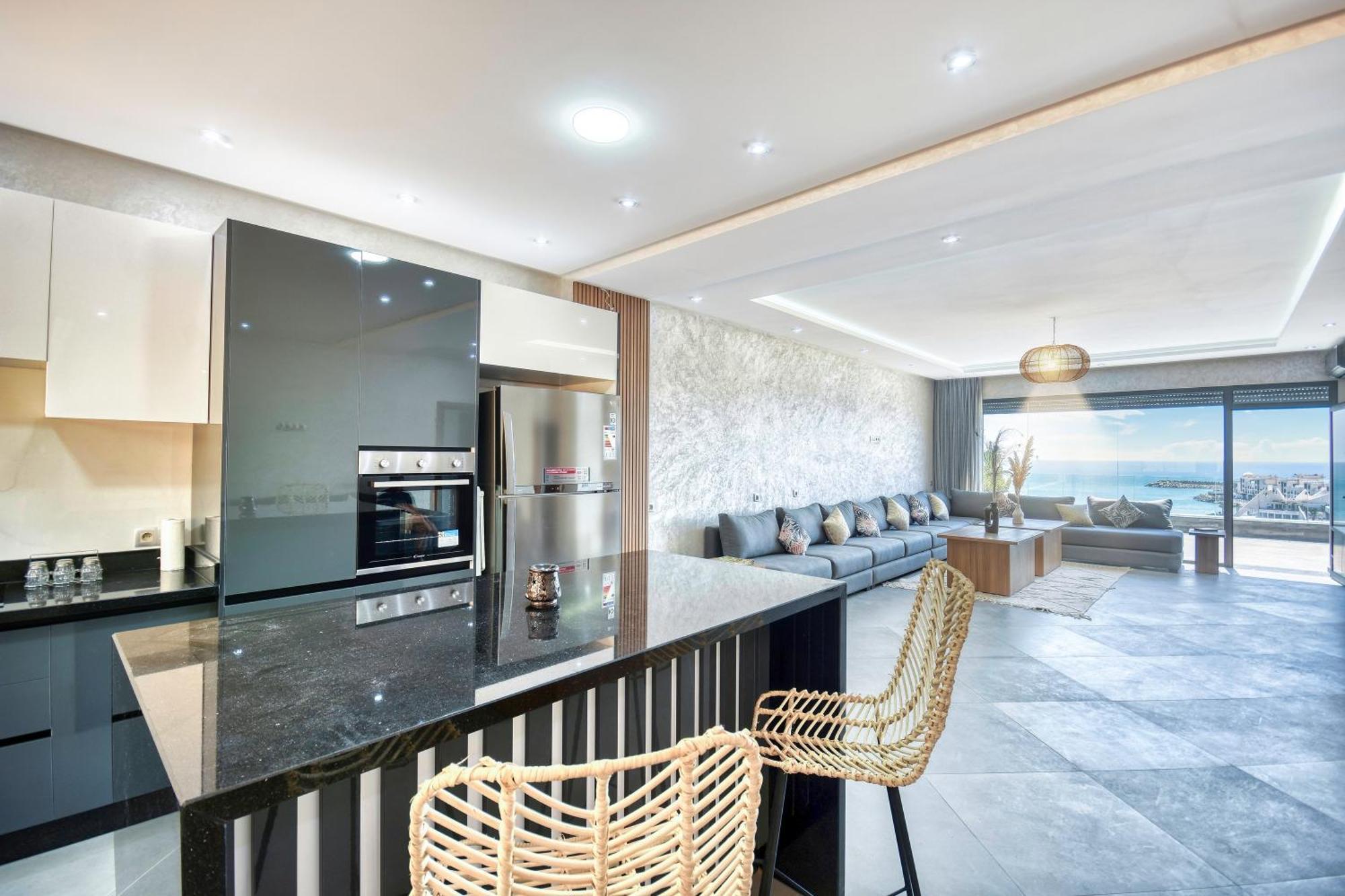 Luxury Seafront 6-7p Appartement *